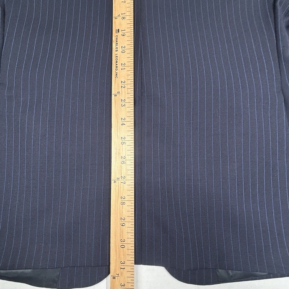 Lauren Ralph Lauren Mens 42R Navy Blue Pinstriped 2-Pc Suit Wythe Wool 36X28 EUC - Picture 8 of 16